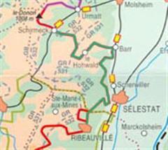 itinéraire de randonnée Schirmeck Ribeauvillé
